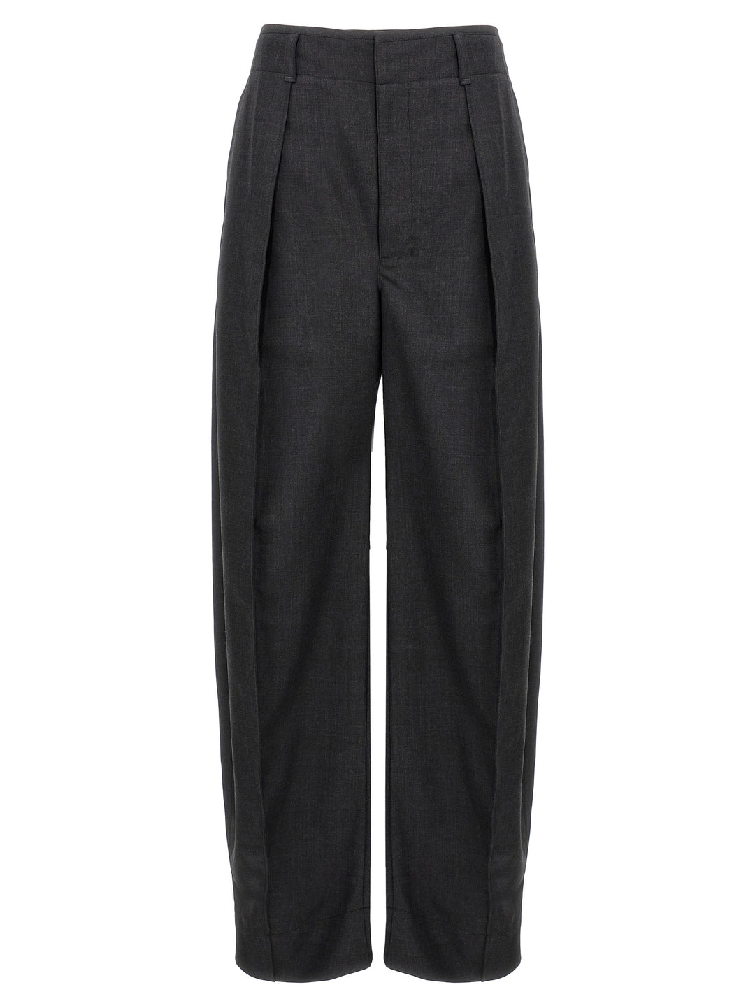 Curved Volume Tailored Pants Gray