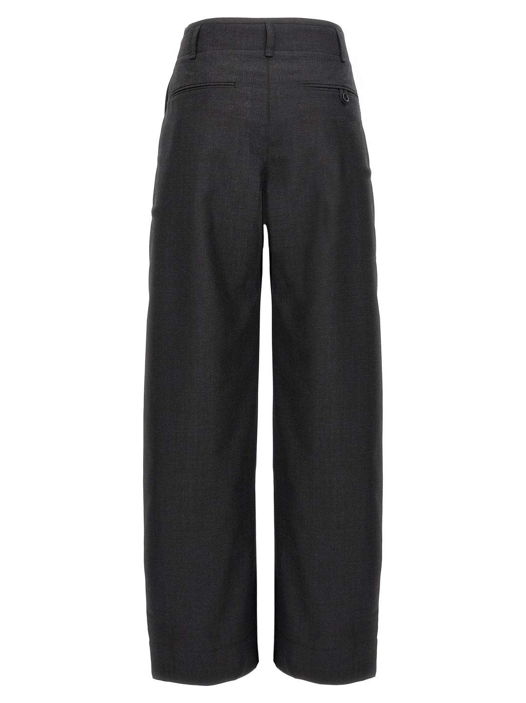 Curved Volume Tailored Pants Gray