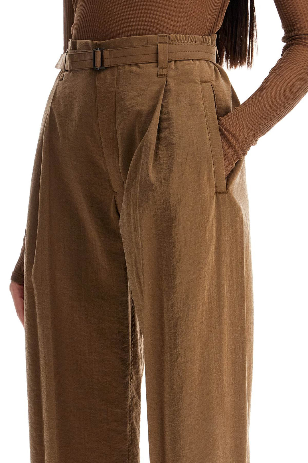 Pantaloni In Dry Silk