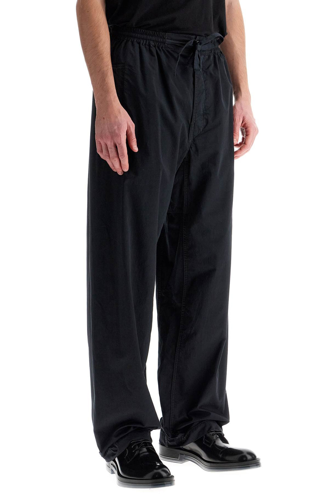 Pantaloni Loose Fit In Cotone