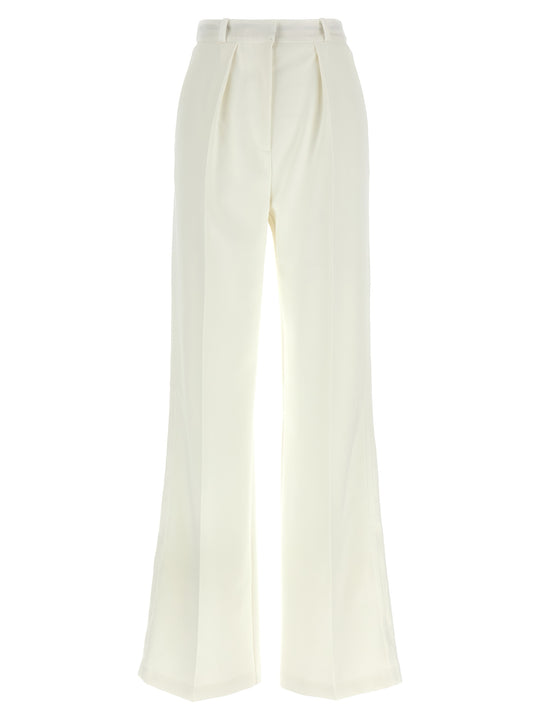 Tuxedo-Effect Trousers Pants White