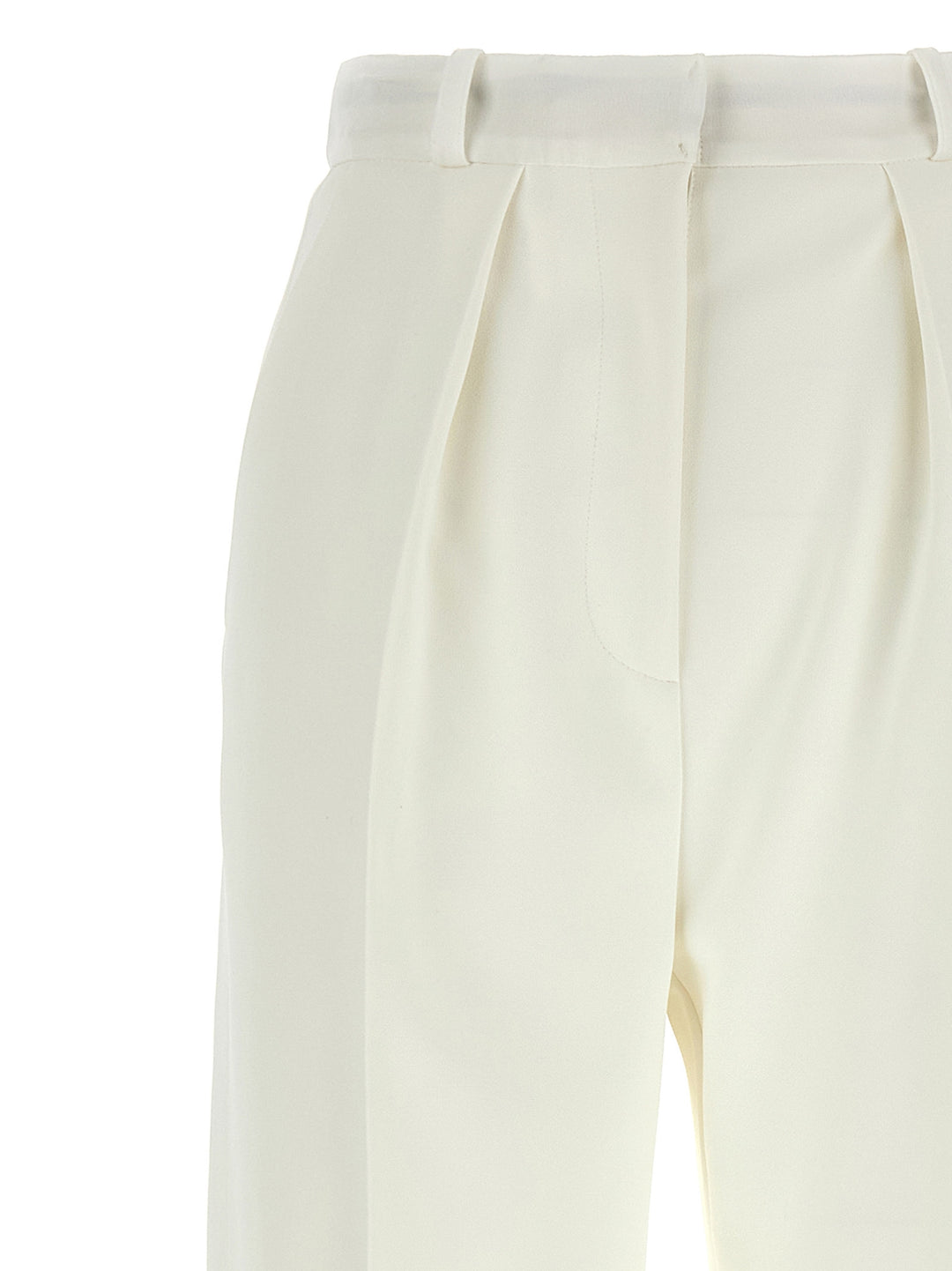 Elisabetta Franchi Tuxedo-Effect Trousers Pants - White | 6f4035ccde5bf616cab384323c9758b4caf05554