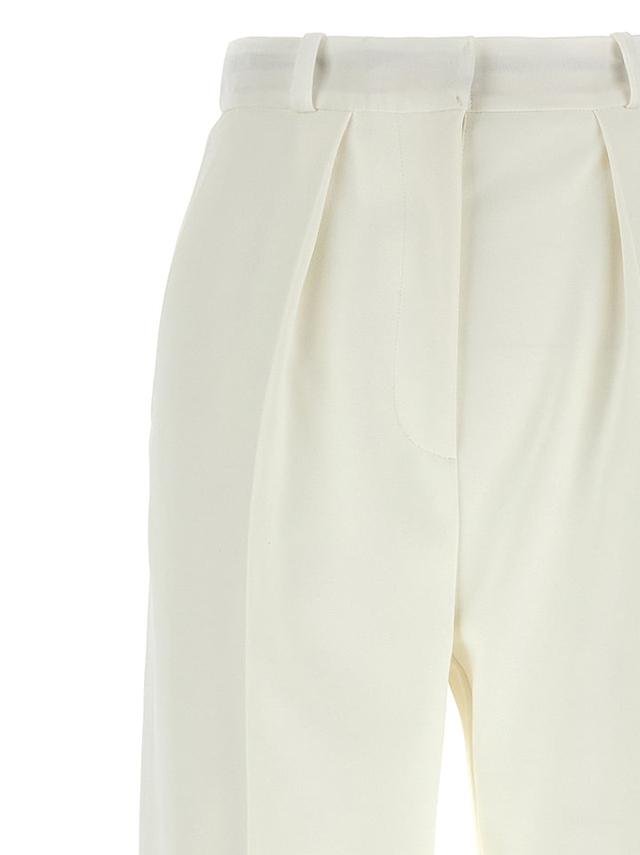Elisabetta Franchi Tuxedo-Effect Trousers Pants - White | 6f4035ccde5bf616cab384323c9758b4caf05554