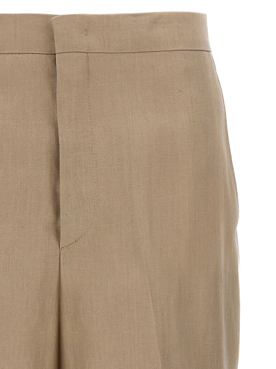 Wide Leg Trousers Pants Beige