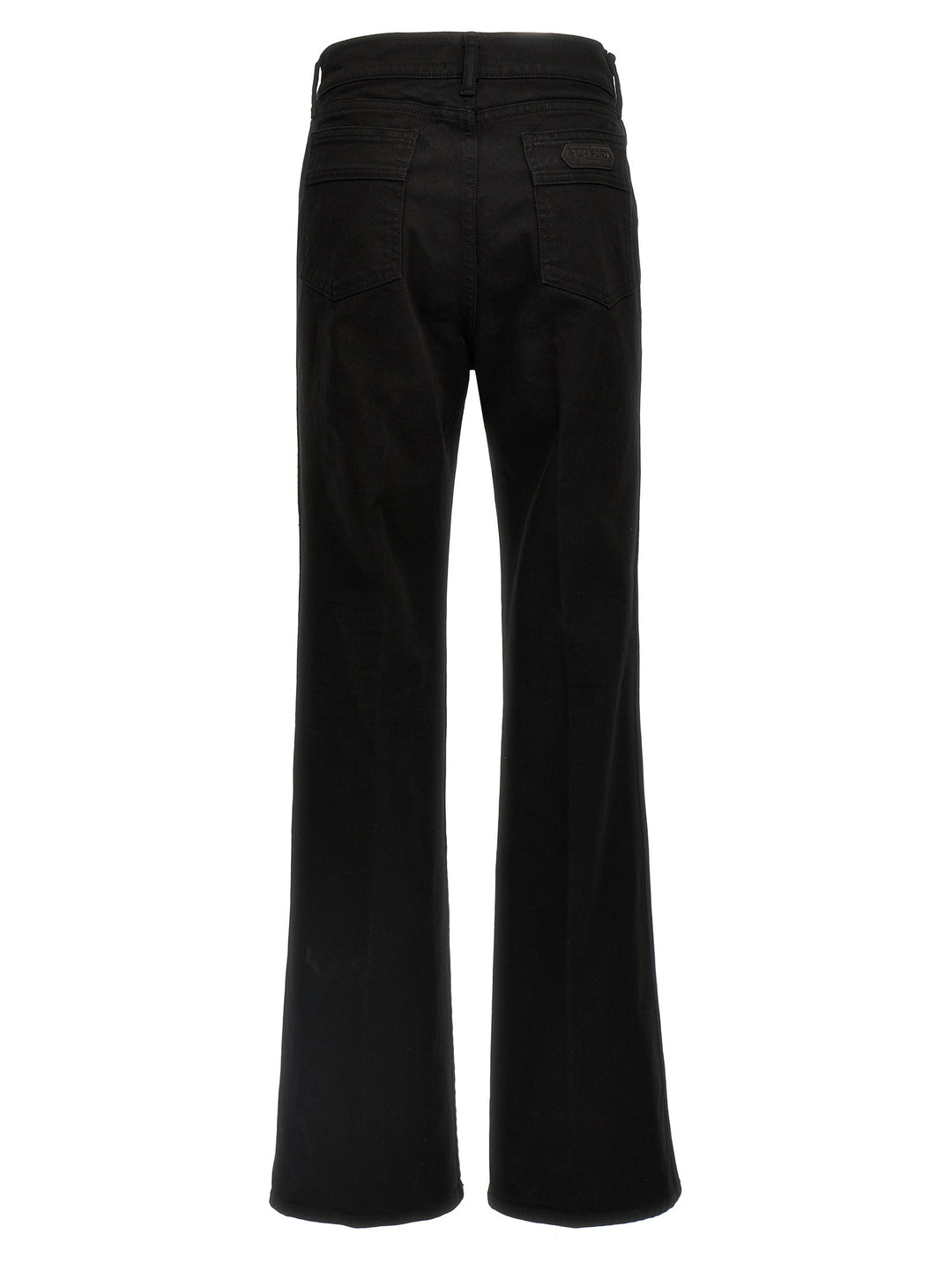 Tom Ford Stretch Twill Denim Wide Flare Jeans - Black | de8691a756d0c3a713ed5a850e52142d39db2a14