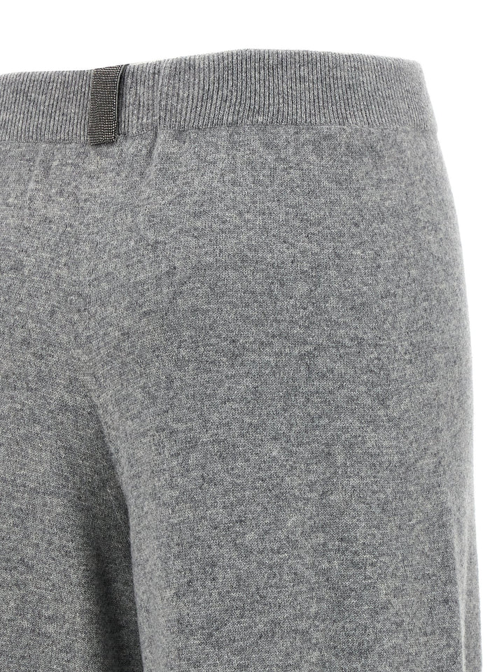 Fabiana Filippi Jewel Detail Pants - Gray | 0e875fcc6c3fb2c9f71be042e820a274695ce29d