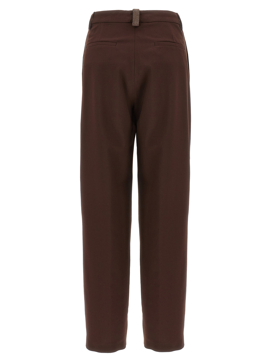 Fabiana Filippi Jewel Detail Pants - Brown | 8fdd8eaeb7c81c142f9704888e18de054453ac99