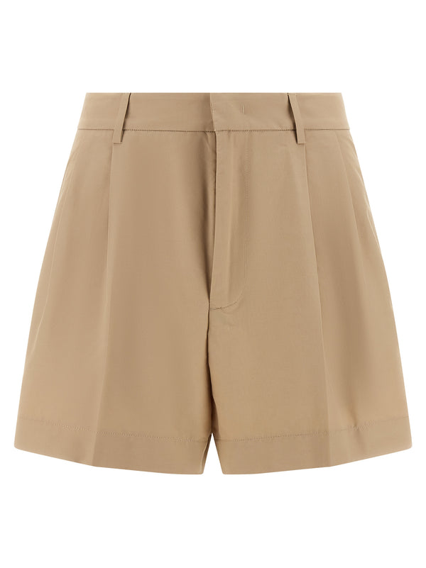 Bermuda Shorts With Pleats Bermuda And Short Brown