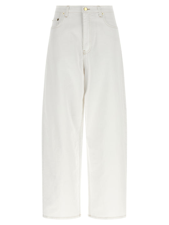 High Waist Jeans White