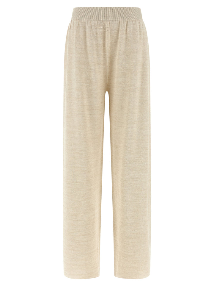 Fabiana Filippi Lamé Thread Trousers Pants - Gold | ef382f05c485c2b09505581dc8583b20883ff450