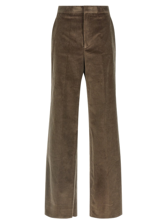 Corduroy Trousers Pants Brown