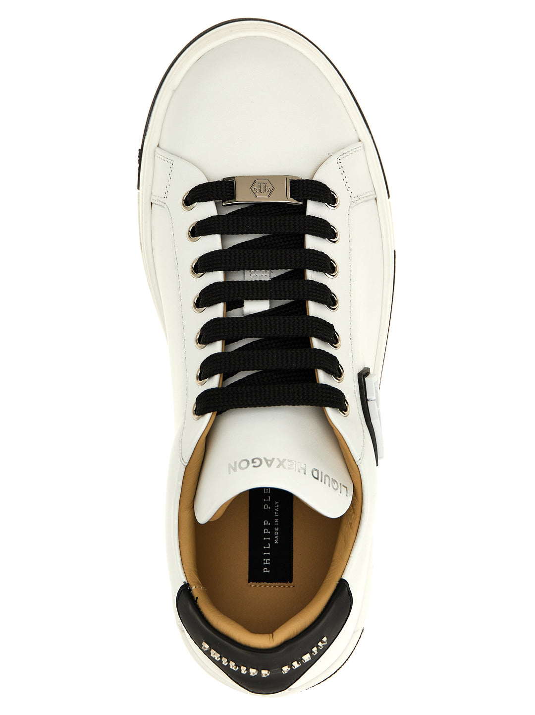 Philipp Plein Hexagon Sneakers - White/Black | b068de500052409f07ebc028c3d76567262044b4