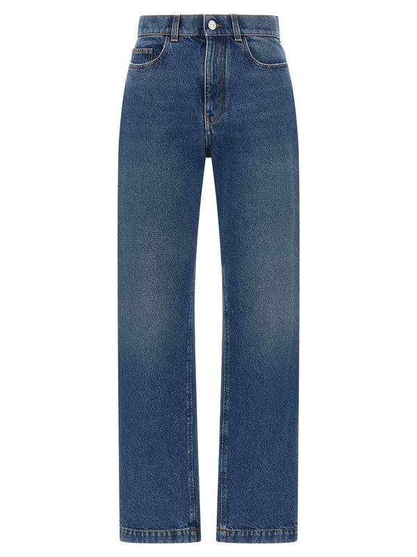 Straight Leg Jeans Blue