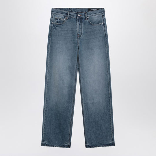 Straight-Leg Jeans In Blue De-Nîmes Denim