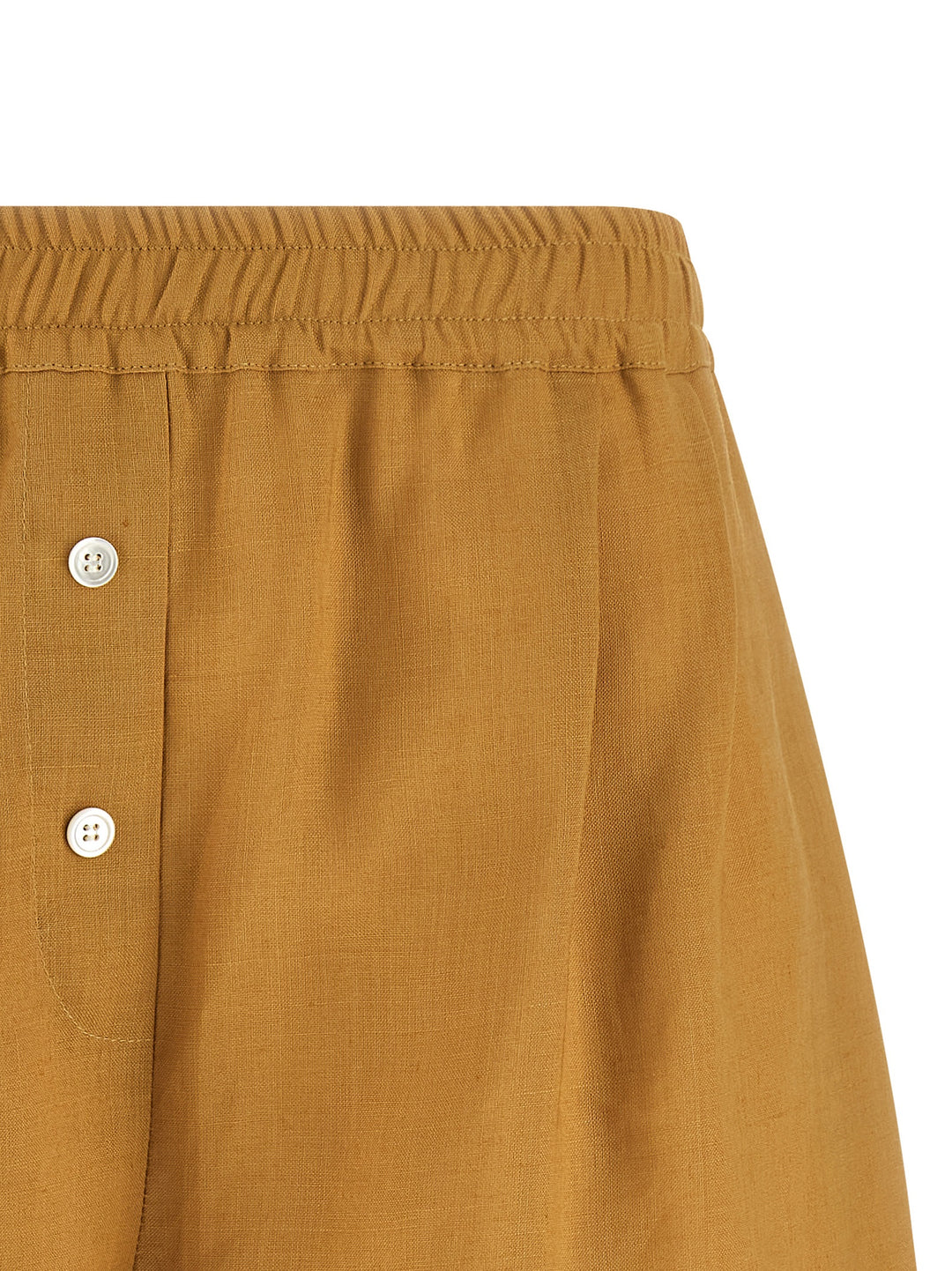 Marni Linen Shorts Bermuda and Short - Yellow | 82557d6ea715722f99d826f5630554db4a665962