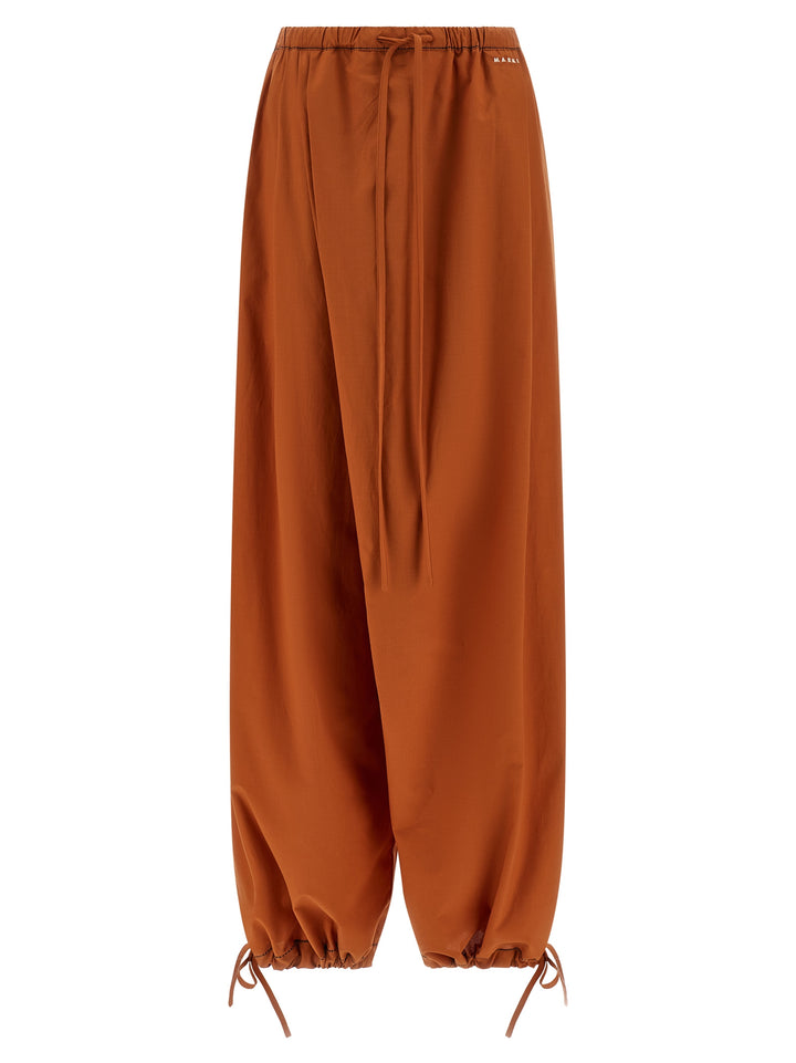 Marni Diagonal Draping Pants - Orange | 315fd520618ed8ffc95d01c88b4ecf83ed14782a