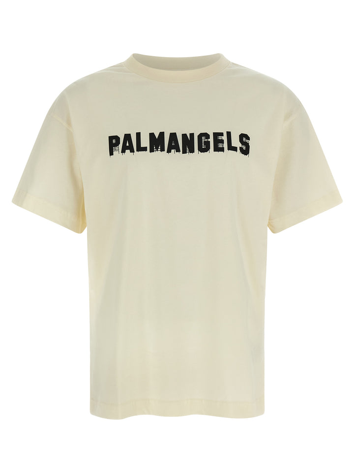 Palm Angels Logo Print T-shirt - White | 60ab869875ec614b8c18a6719ad6375654395169