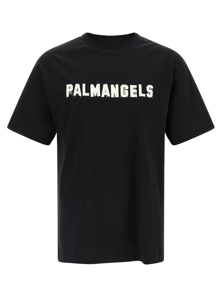 Palm Angels Logo Print T-shirt - Black | f45fdf67b940b49484c973813d28820b17ca15b8