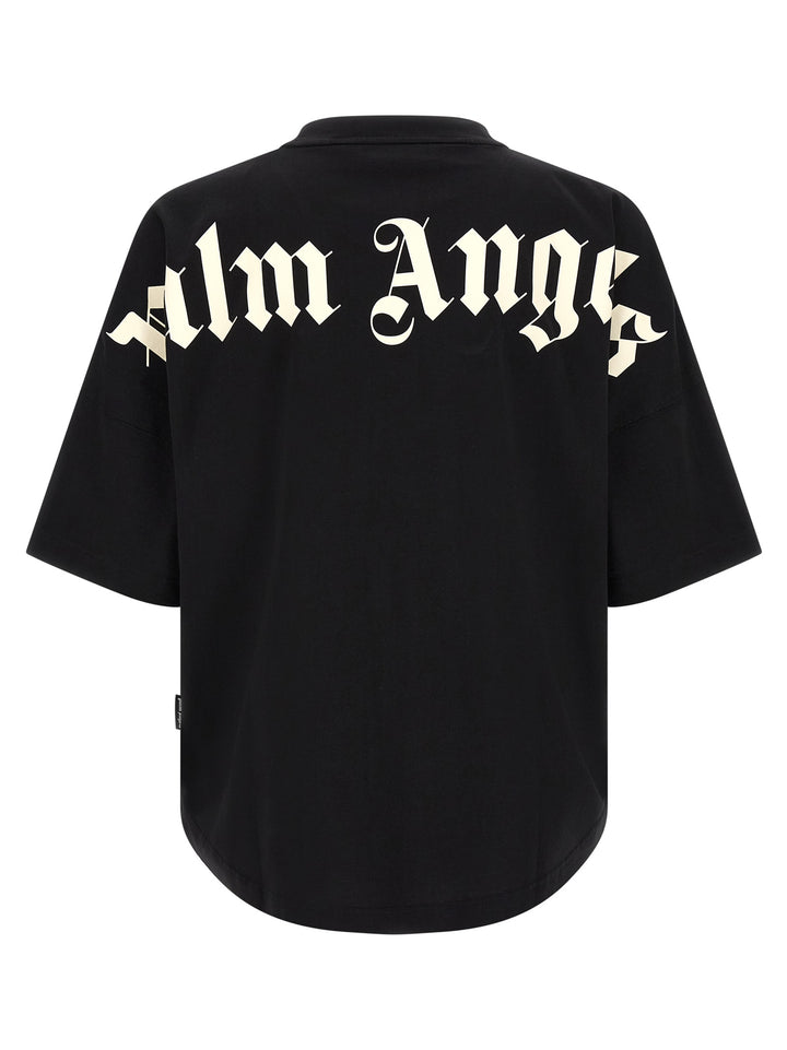 Palm Angels Logo Print T-shirt - Black | 767a9bed3463f10ae0a61c6f114324db904ac6cb