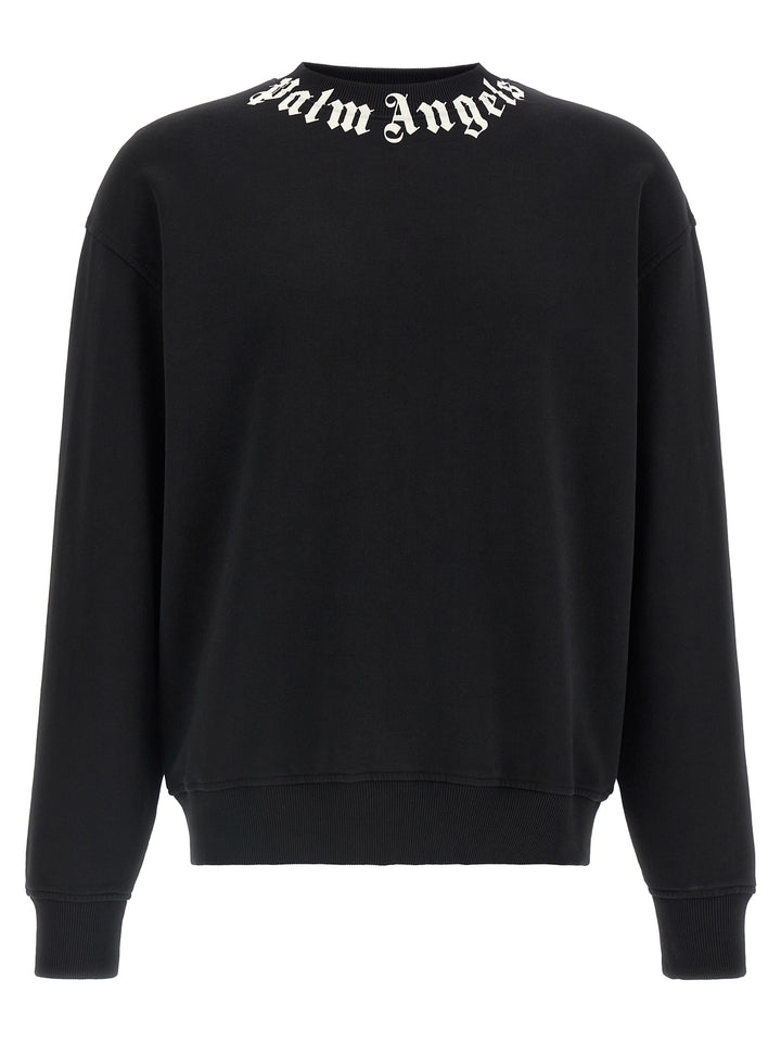 Palm Angels Logo Sweatshirt - Black | ed774d382ce0596f964c2bef2548ed2e74af9343