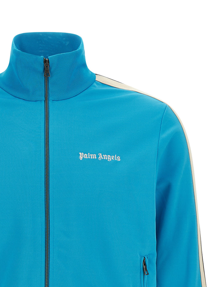 Palm Angels Track Sweatshirt - Light Blue | 5817dd0090dc7aef7e58124aa72ac87cee467f1c