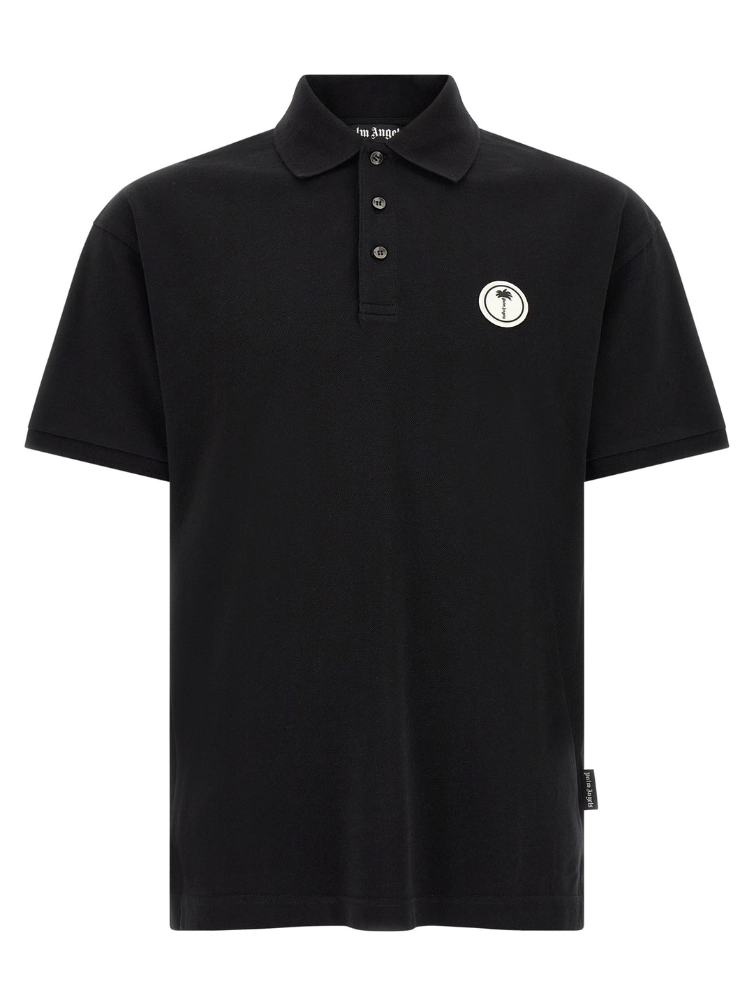 Palm Angels Logo Patch  Shirt Polo - Black | 3c188f46187641a2fb0cf31673349a9b6468db64