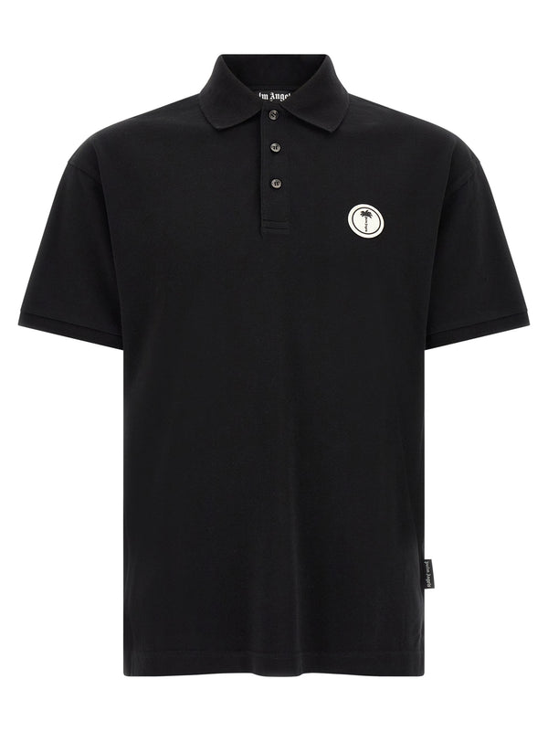 Logo Patch Shirt Polo Black
