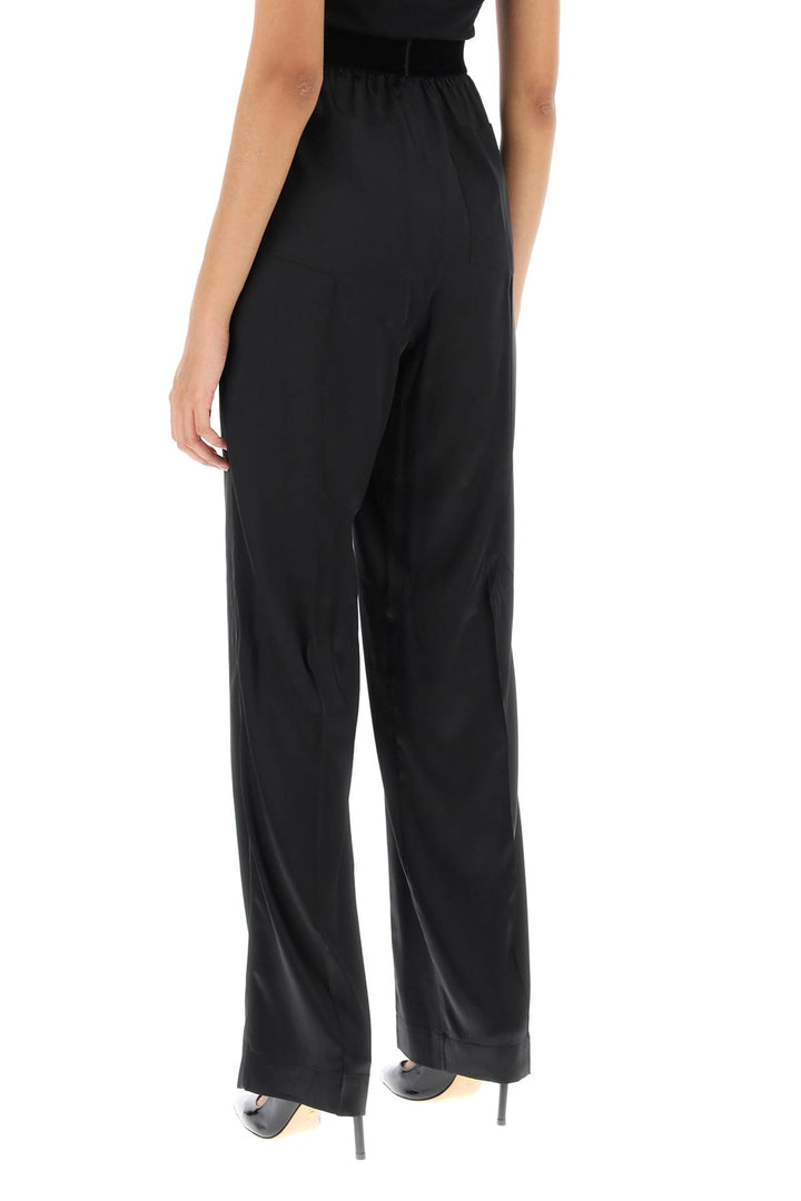 Palazzo Pants In Silk Satin