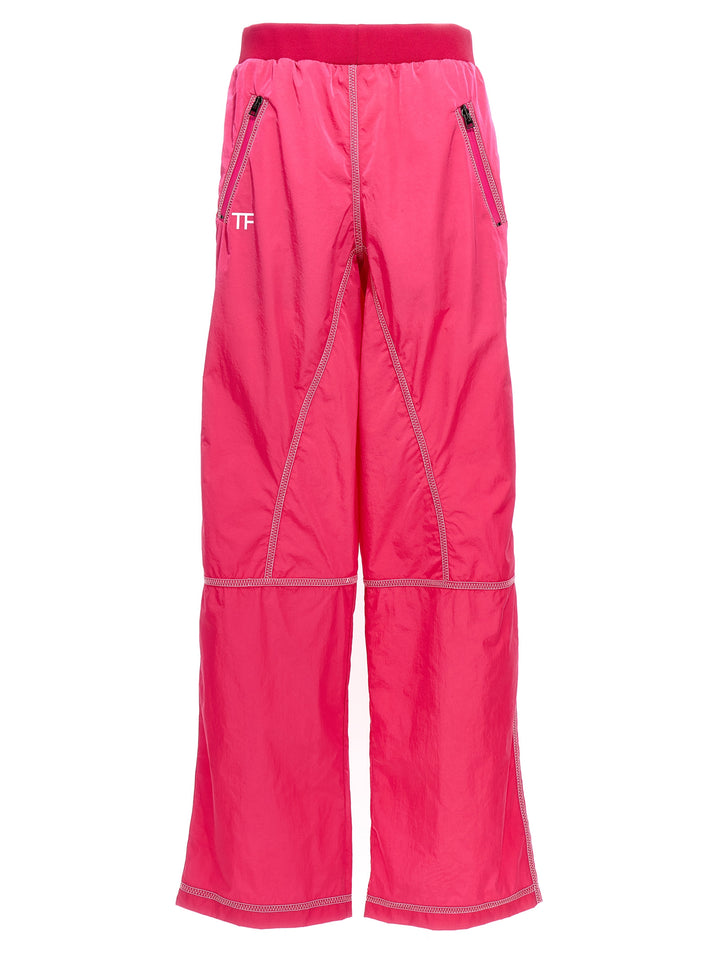 Tom Ford Logo Nylon Pants - Fuchsia | 85cf2da29cbd92c4a531cbe415e55c50828aa2d5