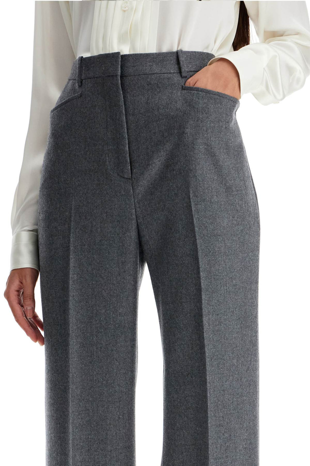 Pantaloni Bootcut In Flanella