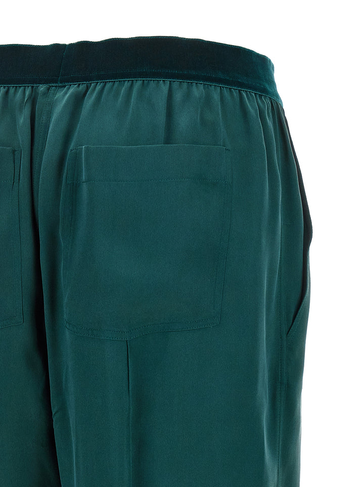 Tom Ford Silk Trousers Pants - Green | e394fe7fea13e263c11da15c5d34669e24e658d8