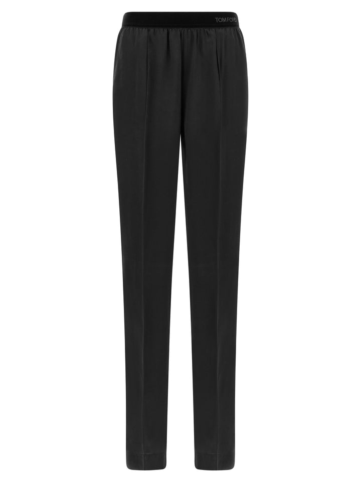 Tom Ford Silk Pants - Black | 0aa6a32eeb1f0cd8091db7e8ad5d2f6e68337b29