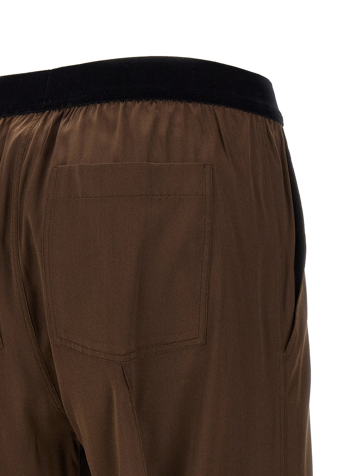 Tom Ford Silk Pants - Brown | d829f718f41f3fa7686114d4f66ee47dd5732074