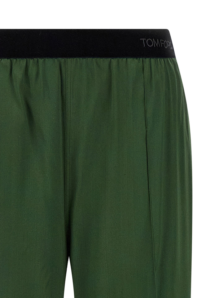 Tom Ford Silk Pants - Green | ebf001bb219a5c6a5a571c405d27453cdabe8d5d