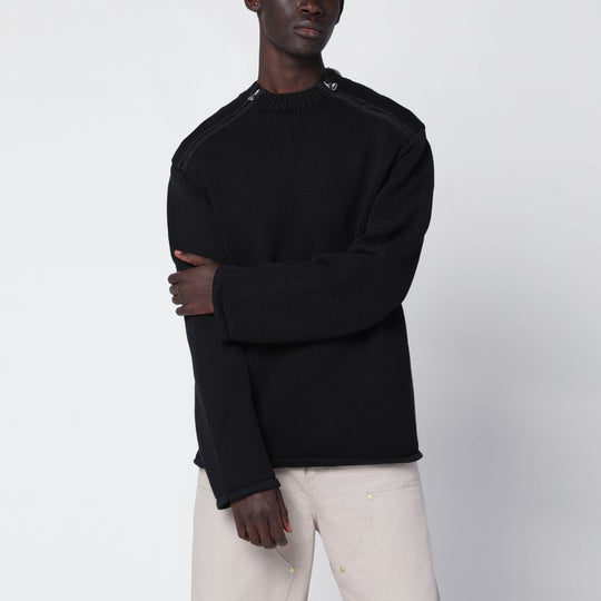 Black Cotton Sweater