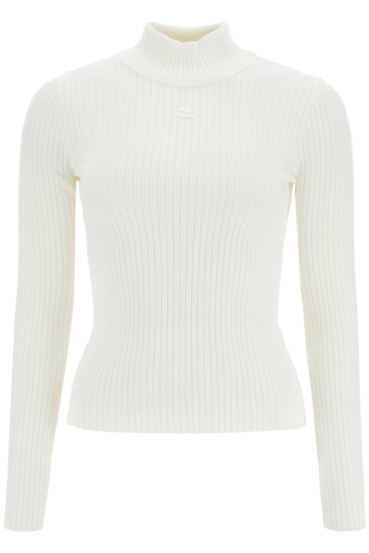 Re Edition Ribbed Funnel Neck Sweater