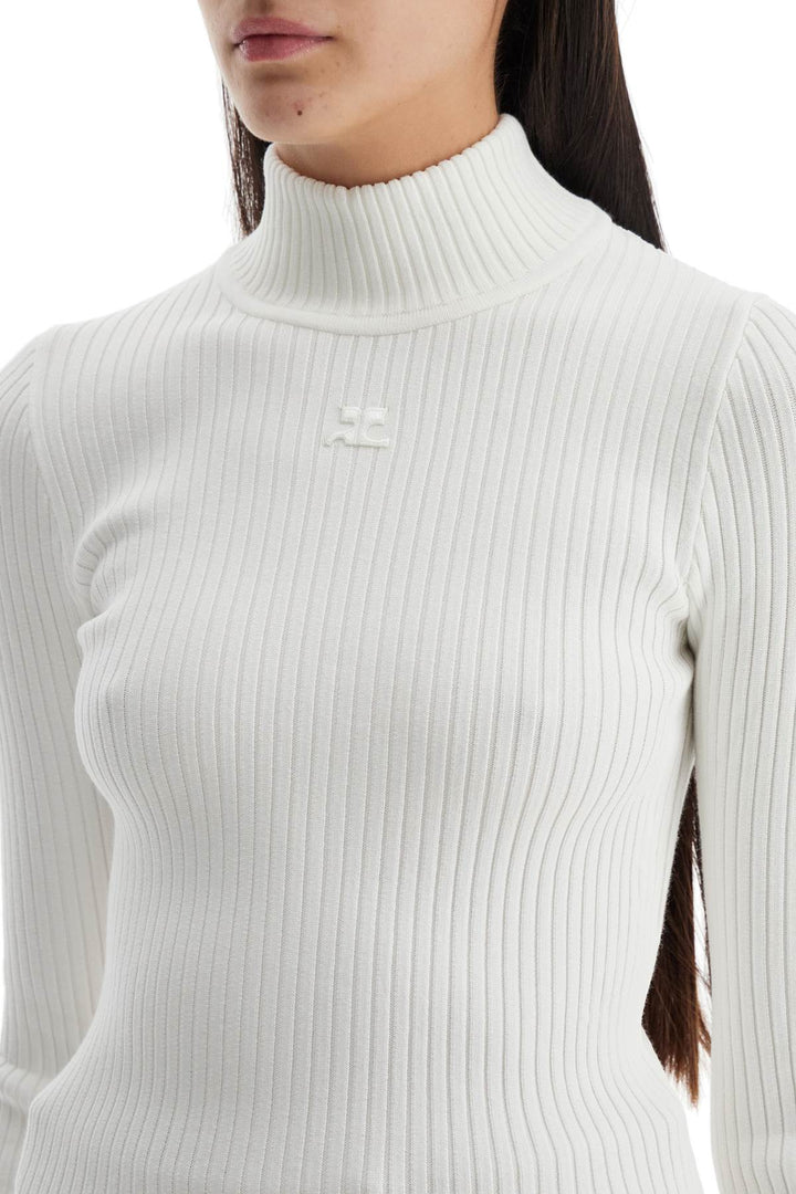 Re Edition Ribbed Funnel Neck Sweater