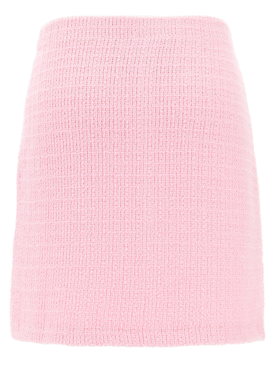 Pink Jewel Button Knit Mini Skirts Pink