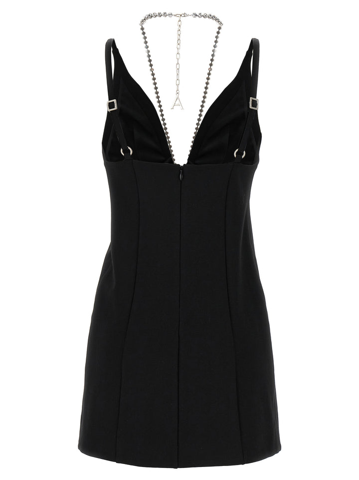 Crystal Butterfly Mini Dresses Black