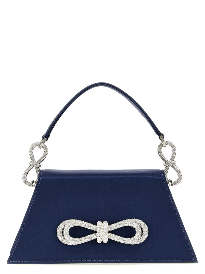 Double Bow Hand Bags Blue