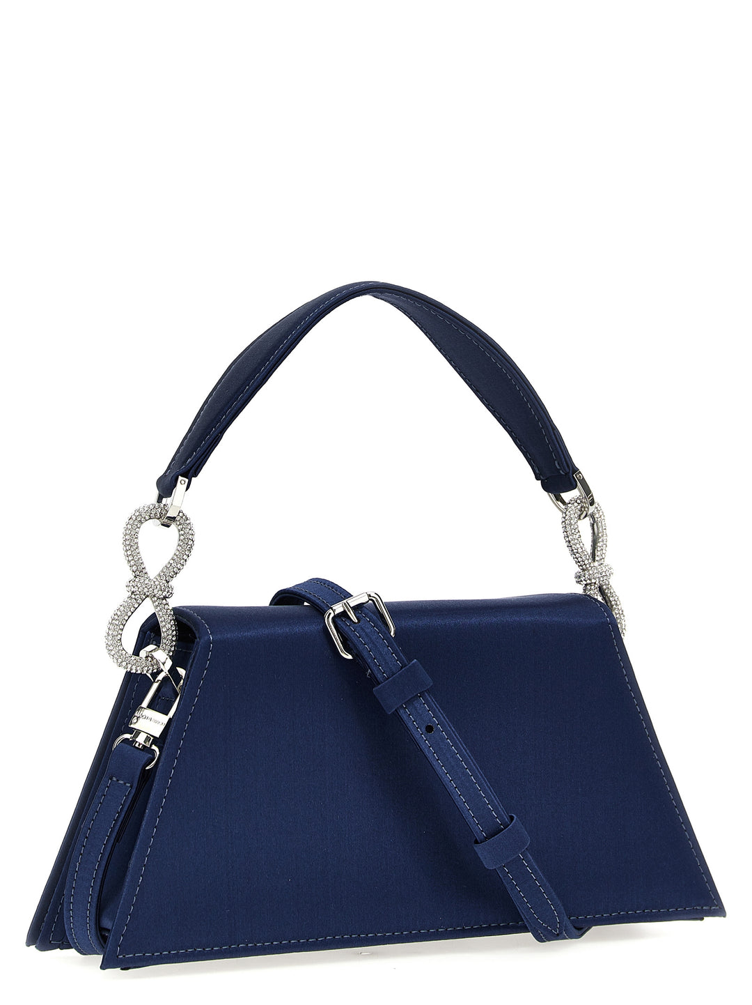 Double Bow Hand Bags Blue