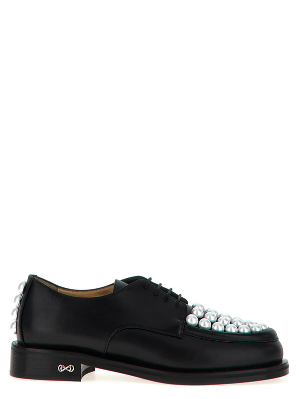 Sirene Lace Up Shoes White/Black