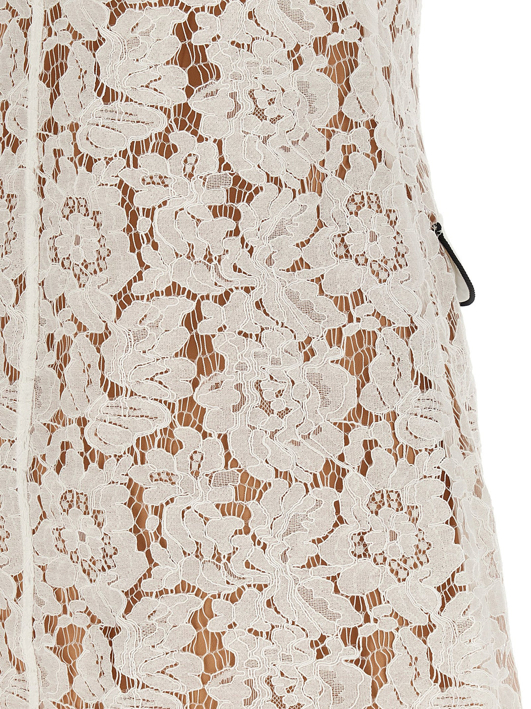 Self Portrait White Lace Contrast Collar Mini Dresses - White | a1565944471e34baf011c3dfa90e5335cb9f9825