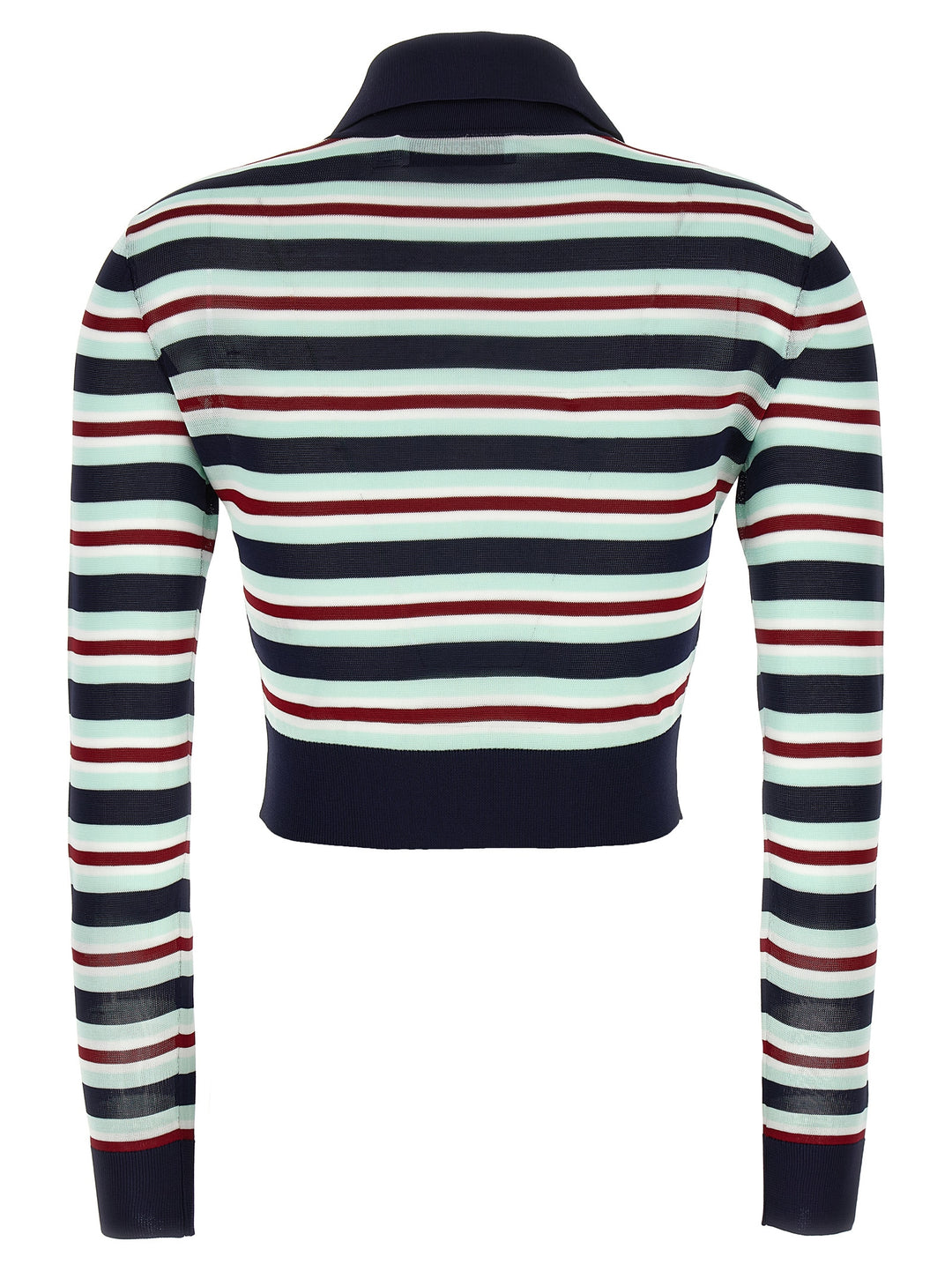 Self Portrait Navy Striped Viscose Knit Sweaters and Cardigans - Multicolor | 52dc0ecc4c0118a024cae7f91ea0da015f44349a