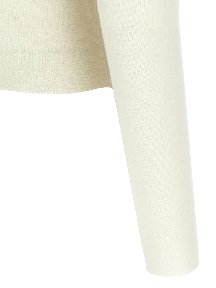 Self Portrait Cream Merino Wool Sweaters and Cardigans - White | 3e47ec4d55e1478a29f541fcdce76f9b1d7e855a