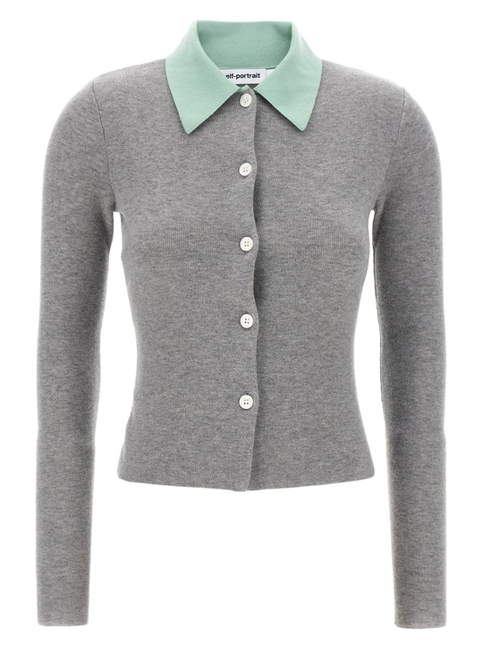Grey Merino Wool Sweaters And Cardigans Gray