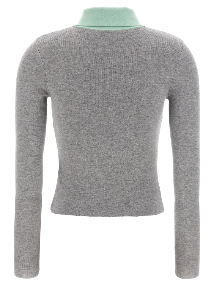 Self Portrait Grey Merino Wool Sweaters and Cardigans - Gray | edd71969d9fecd9ef7a774df4974c80ffc871cee