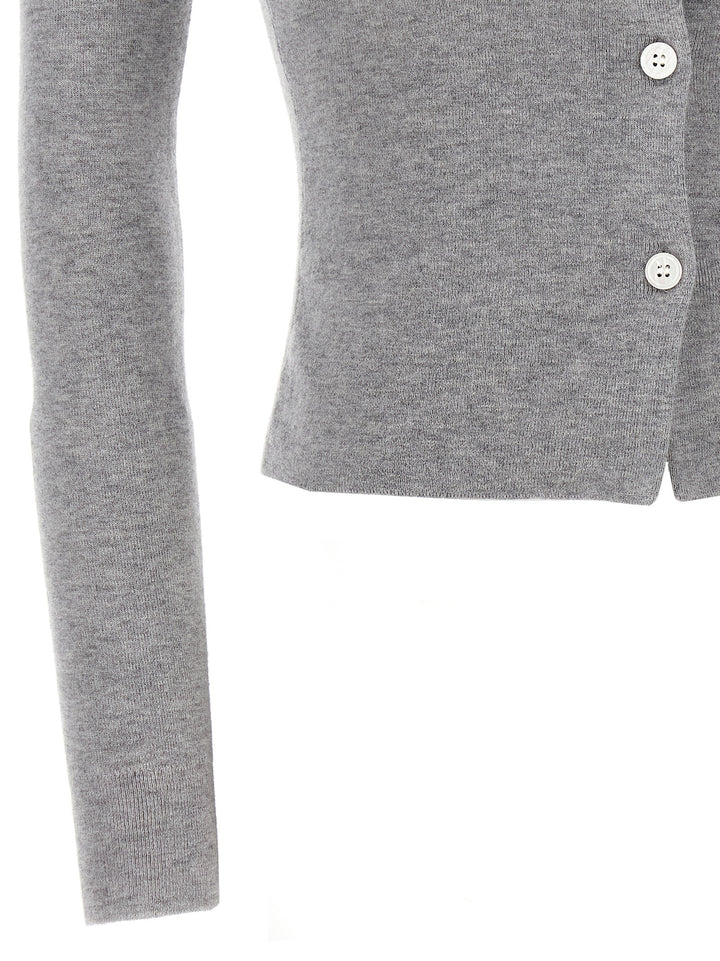 Self Portrait Grey Merino Wool Sweaters and Cardigans - Gray | 4890484f5c3f575cdc25c7043983eecffb84f755