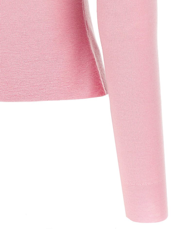 Self Portrait Pink Merino Wool Sweaters and Cardigans - Pink | c202385a88aa8224d37e42532ce487ed91630cc3