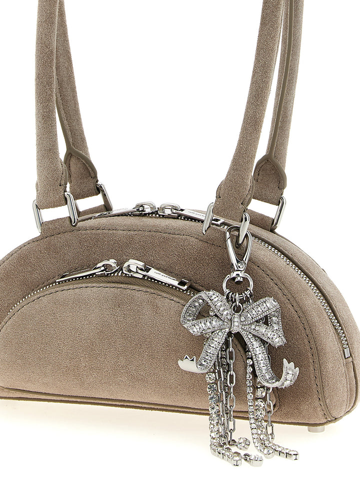 Self Portrait Suede Mini With Charm Shoulder Bags - Gray | a2dc926fce3b6f422bc319ceef7ab10110db803f
